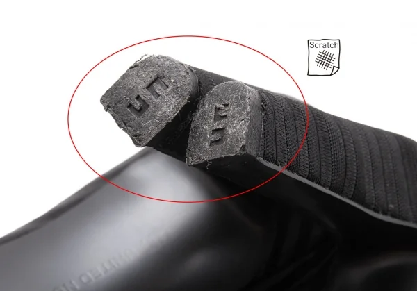 ユナイテッドヌードUNITED NUDE Fold Hi フォールドハイ ストライプブーティ 黒37(23.5cm位) K-105201_010