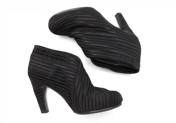 ユナイテッドヌードUNITED NUDE Fold Hi フォールドハイ ストライプブーティ 黒37(23.5cm位) K-105201_007