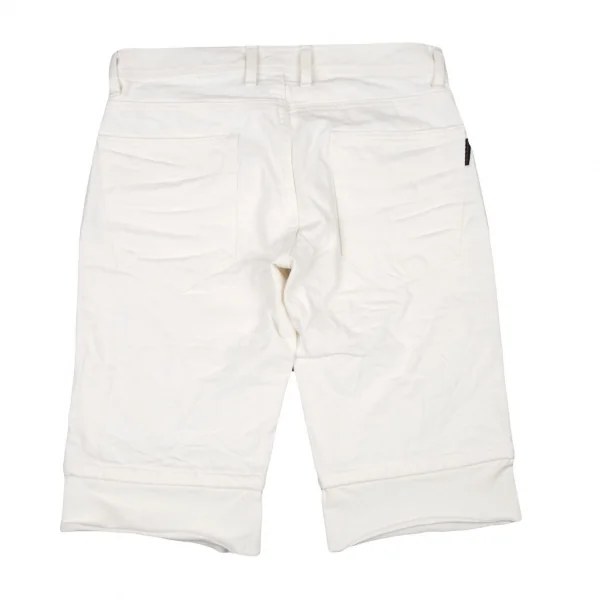 ブラックバレットバイニールバレット BLACKBARRETT by Neil Barrett 裾レイヤードデザインハーフパンツ 白1 K-105249_010