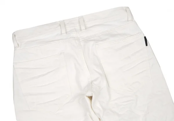 ブラックバレットバイニールバレット BLACKBARRETT by Neil Barrett 裾レイヤードデザインハーフパンツ 白1 K-105249_011