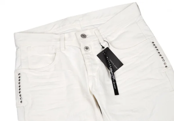 ブラックバレットバイニールバレット BLACKBARRETT by Neil Barrett 裾レイヤードデザインハーフパンツ 白1 K-105249_002