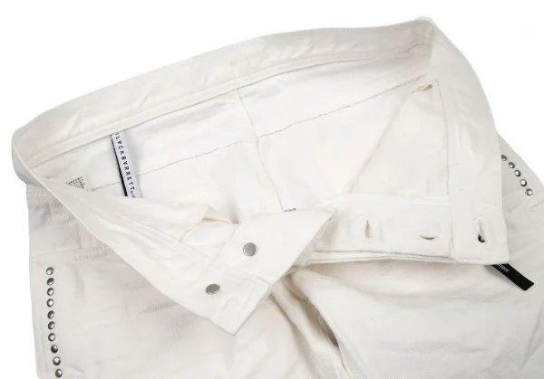 ブラックバレットバイニールバレット BLACKBARRETT by Neil Barrett 裾レイヤードデザインハーフパンツ 白1 K-105249_007