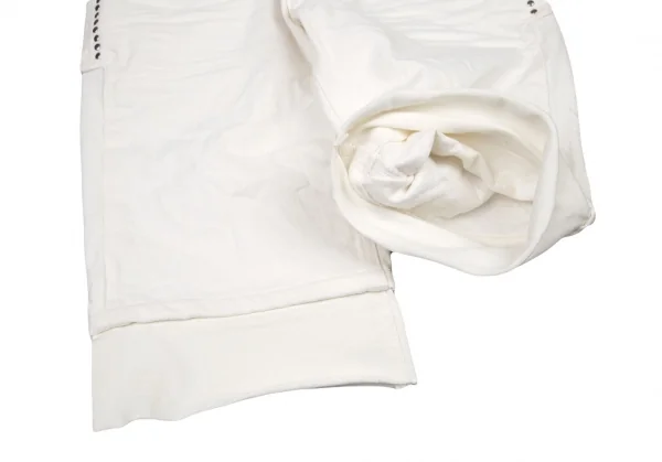 ブラックバレットバイニールバレット BLACKBARRETT by Neil Barrett 裾レイヤードデザインハーフパンツ 白1 K-105249_009