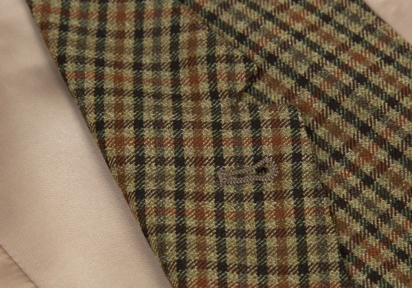 ポールスミスPaul Smith ガンクラブチェックジレベスト ベージュ茶M K-105250_004