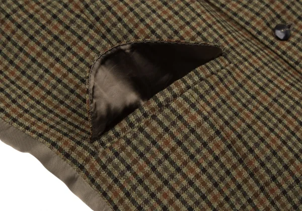 ポールスミスPaul Smith ガンクラブチェックジレベスト ベージュ茶M K-105250_008