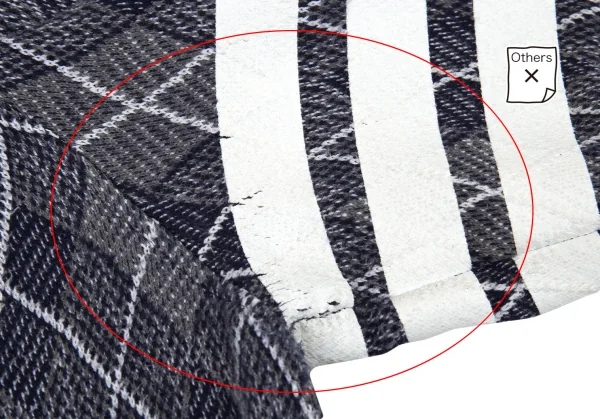 トムブラウンTHOM BROWNE 4BARアーガイルチェックボタンパーカー 0 グレー紺00 K-105251_007
