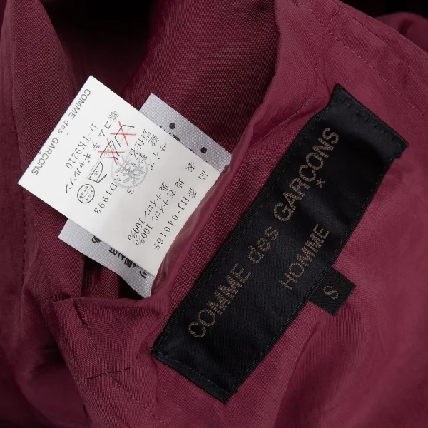 コムデギャルソン オムCOMME des GARCONS HOMME ナイロンリバーシブル3Bジャケット エンジS K-105258_019