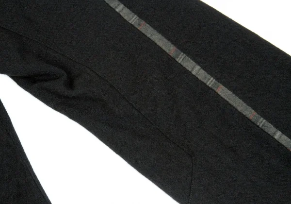 ワイズフォーメンY's for men ウールチェックライン切り替えデザインパンツ 黒他2 K-105261_010
