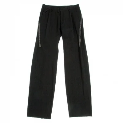 ワイズフォーメンY's for men ウールチェックライン切り替えデザインパンツ