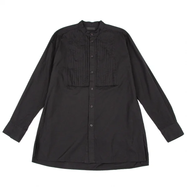 サイトs'yte コットンフロントプリーツマオカラーロングシャツ 黒3 K-105263_001