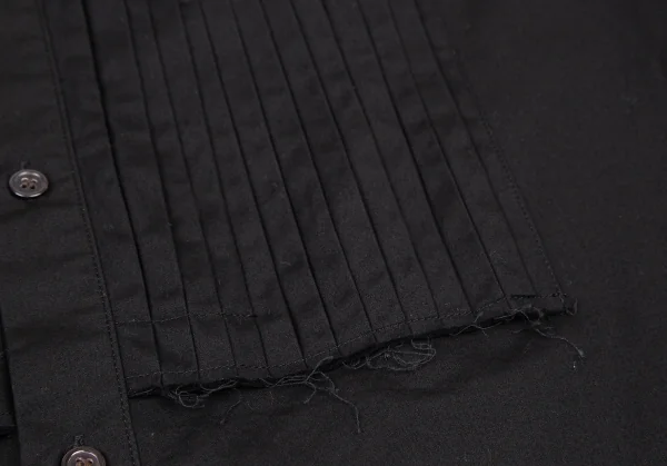 サイトs'yte コットンフロントプリーツマオカラーロングシャツ 黒3 K-105263_010