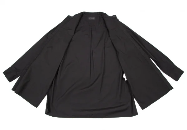 サイトs'yte コットンフロントプリーツマオカラーロングシャツ 黒3 K-105263_011