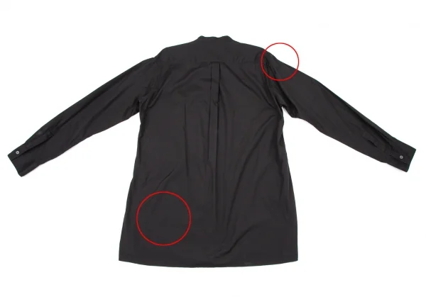 サイトs'yte コットンフロントプリーツマオカラーロングシャツ 黒3 K-105263_012