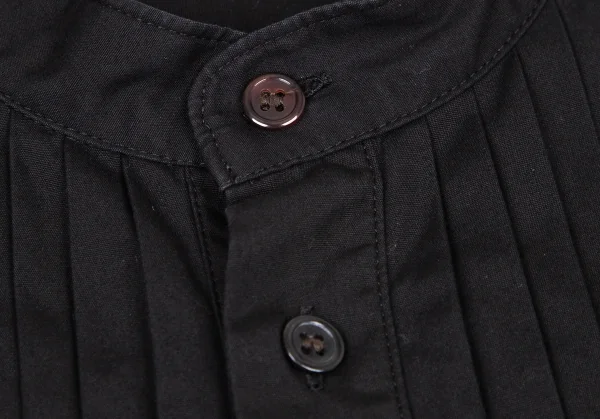 サイトs'yte コットンフロントプリーツマオカラーロングシャツ 黒3 K-105263_003
