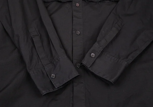 サイトs'yte コットンフロントプリーツマオカラーロングシャツ 黒3 K-105263_007