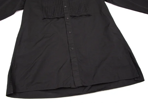 サイトs'yte コットンフロントプリーツマオカラーロングシャツ 黒3 K-105263_009