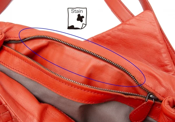 ボッテガヴェネタ BOTTEGA VENETA　イントレチャートフラップショルダーバッグ オレンジ K-105268_017