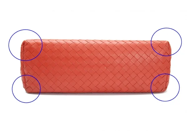 ボッテガヴェネタ BOTTEGA VENETA　イントレチャートフラップショルダーバッグ オレンジ K-105268_005