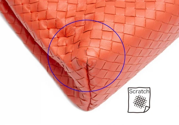 ボッテガヴェネタ BOTTEGA VENETA　イントレチャートフラップショルダーバッグ オレンジ K-105268_008