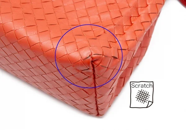 ボッテガヴェネタ BOTTEGA VENETA　イントレチャートフラップショルダーバッグ オレンジ K-105268_009