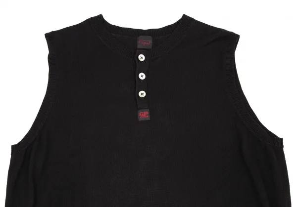 Papas Cotton Henry Neck Knit Vest K-105271_002