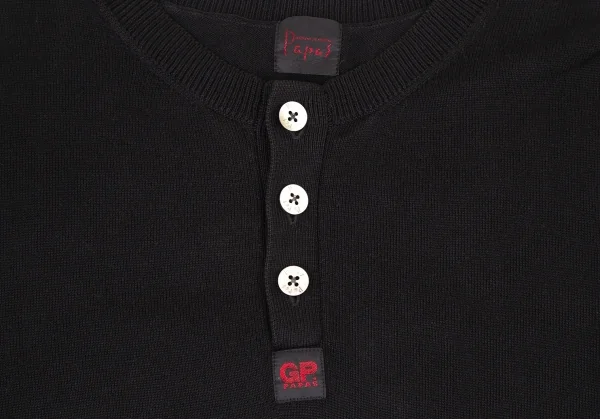 Papas Cotton Henry Neck Knit Vest K-105271_004