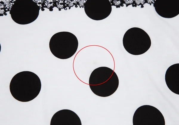 スナオクワハラsunao kuwahara コットンドットレースプリントTシャツ 白M K-105279_006