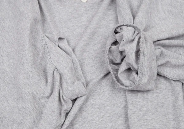 スナオクワハラsunao kuwahara コットンレーヨン花柄レース刺繍ドルマンカットポンチョ 杢グレーM K-105280_006