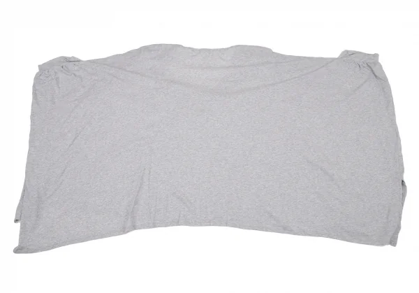 スナオクワハラsunao kuwahara コットンレーヨン花柄レース刺繍ドルマンカットポンチョ 杢グレーM K-105280_008