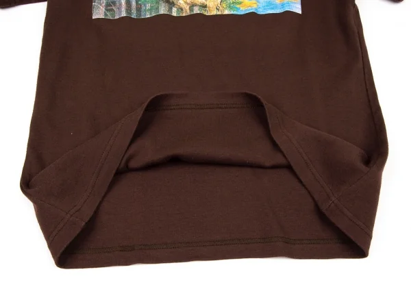 ケイタマルヤマKEITA MARUYAMA コットン鹿プリントTシャツ 茶M K-105281_007