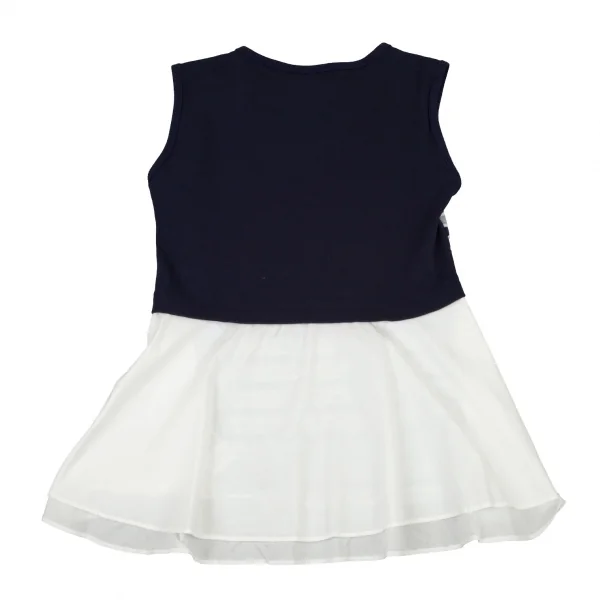 アツロウタヤマATSURO TAYAMA コットンボーダーシャツレイヤードノースリーブトップス 紺グレー白36 K-105284_009