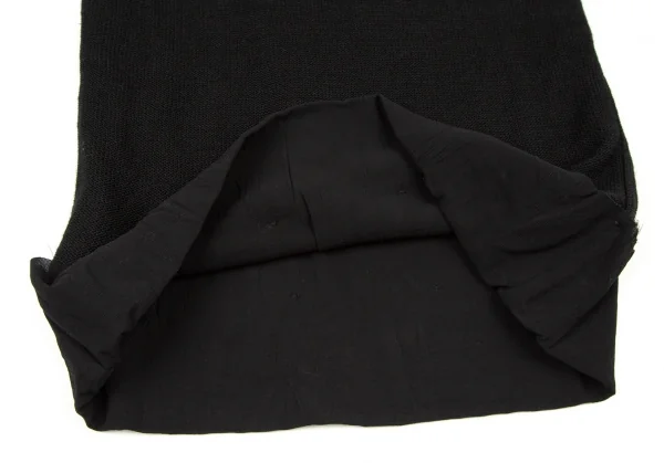 アツロウタヤマATSURO TAYAMA レーヨンリネンメッシュ折り返し半袖カットソー 黒36 K-105285_007