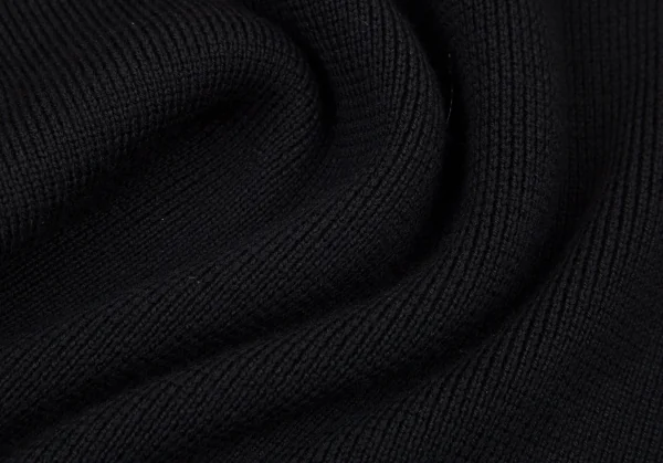 リミフゥLIMI feu ウールフェイクファーネック着脱袖グローブリブニットセーター 黒S K-105291_013