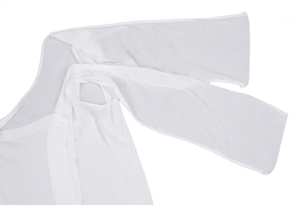 ヨウジヤマモト ファムYohji Yamamoto FEMME コットン変形アシンメトリーキャミソール 白2 K-105293_012