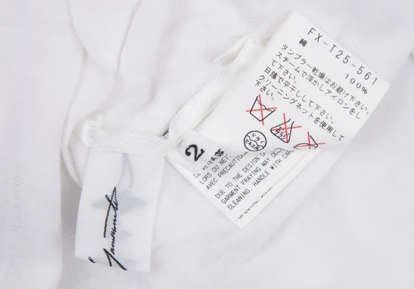 ヨウジヤマモト ファムYohji Yamamoto FEMME コットン変形アシンメトリーキャミソール 白2 K-105293_018