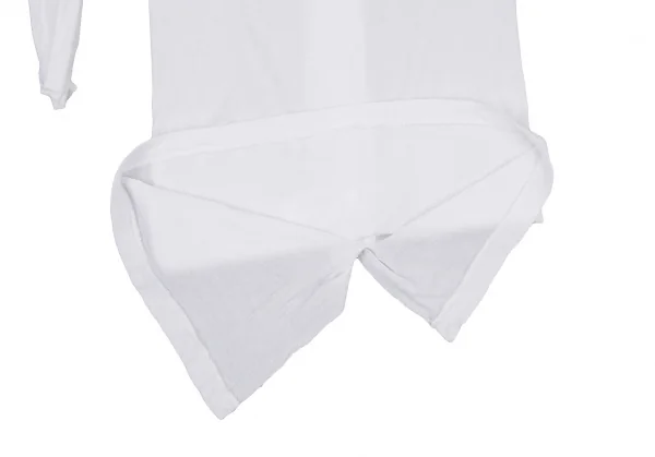 ヨウジヤマモト ファムYohji Yamamoto FEMME コットン変形アシンメトリーキャミソール 白2 K-105293_009