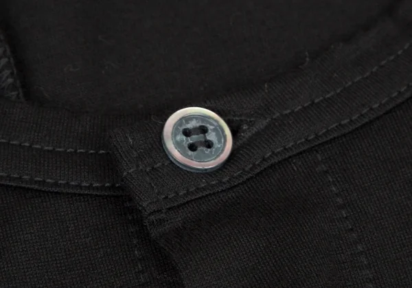 トリココムデギャルソンtricot COMME des GARCONS コットン染色加工7分袖天竺カーディガン 黒S K-105298_005