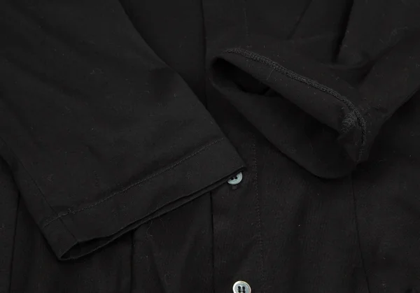 トリココムデギャルソンtricot COMME des GARCONS コットン染色加工7分袖天竺カーディガン 黒S K-105298_007