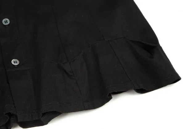 トリココムデギャルソンtricot COMME des GARCONS コットン染色加工7分袖天竺カーディガン 黒S K-105298_009