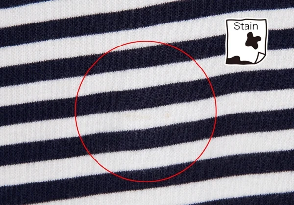 コムデギャルソンCOMME des GARCONS アクリルコットンVネックボーダーストレッチレイヤードカットソー 白紺グレーS K-105301_007