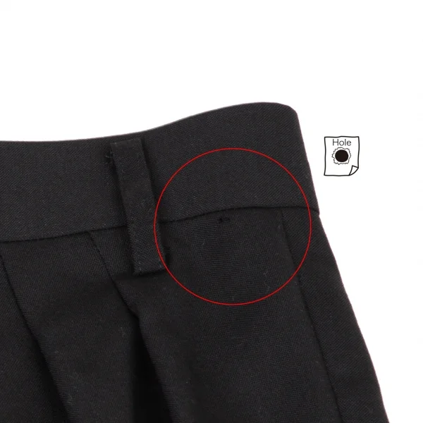 ジュンヤワタナベ コムデギャルソンJUNYA WATANABE COMME des GARCONS モヘア混タックウールテーパードパンツ 黒S K-105310_010