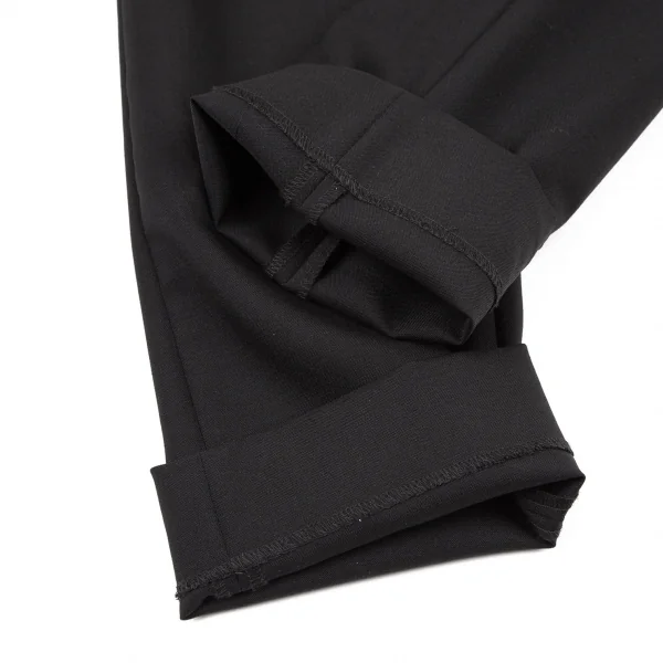 ジュンヤワタナベ コムデギャルソンJUNYA WATANABE COMME des GARCONS モヘア混タックウールテーパードパンツ 黒S K-105310_007