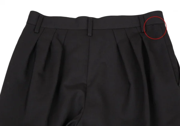 ジュンヤワタナベ コムデギャルソンJUNYA WATANABE COMME des GARCONS モヘア混タックウールテーパードパンツ 黒S K-105310_009