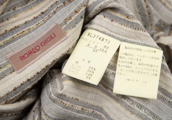 ROMEO GIGLI Stripe Short Sleeve Shirt K-105320_013