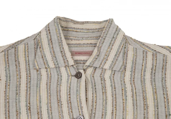 ROMEO GIGLI Stripe Short Sleeve Shirt K-105320_003