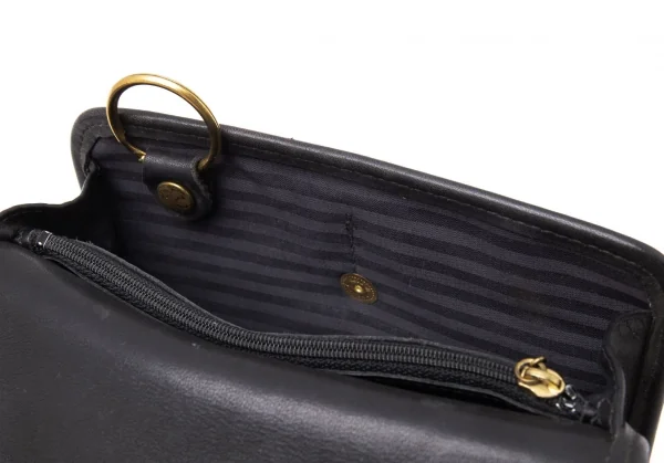 コーチCOACH レザーウォレットショルダーポーチ 黒 K-105324_012