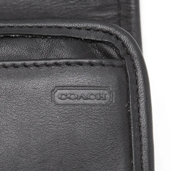 コーチCOACH レザーウォレットショルダーポーチ 黒 K-105324_013