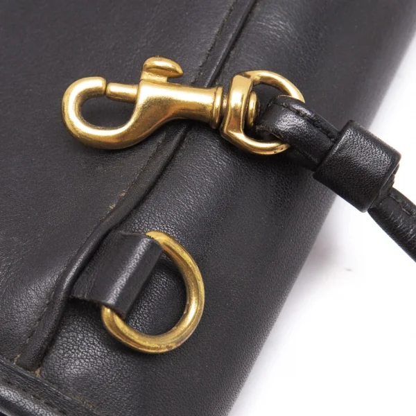 コーチCOACH レザーウォレットショルダーポーチ 黒 K-105324_008