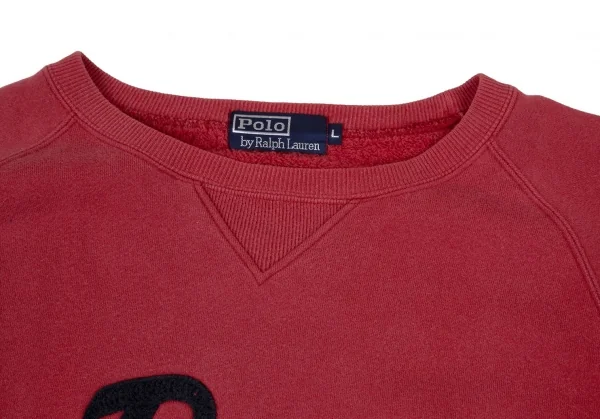 ポロラルフローレンPOLO RALPH LAUREN コットンロゴナンバリングスウェット 赤L K-105335_002