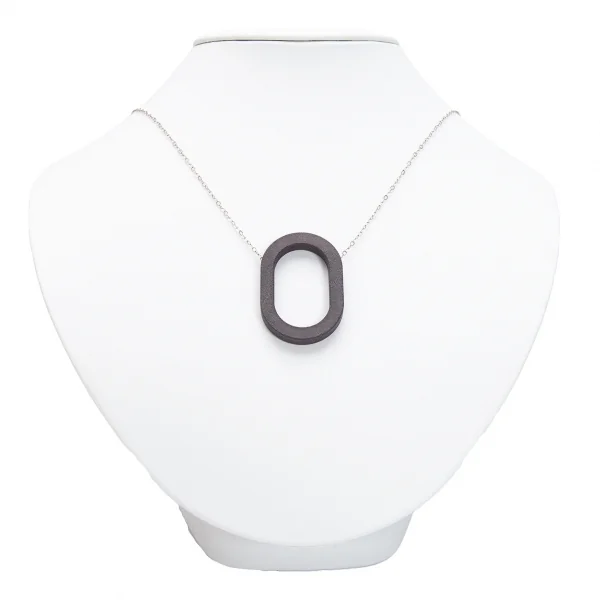 バーニーズニューヨークBARNEYS NEW YORK モチーフシルバーネックレス チャコール K-105351_001